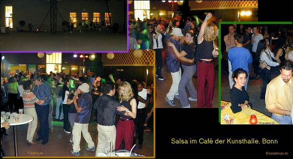 Salsa im Caf� der Kunsthalle in Bonn - anklicken zum Vergr��ern - click to enlarge